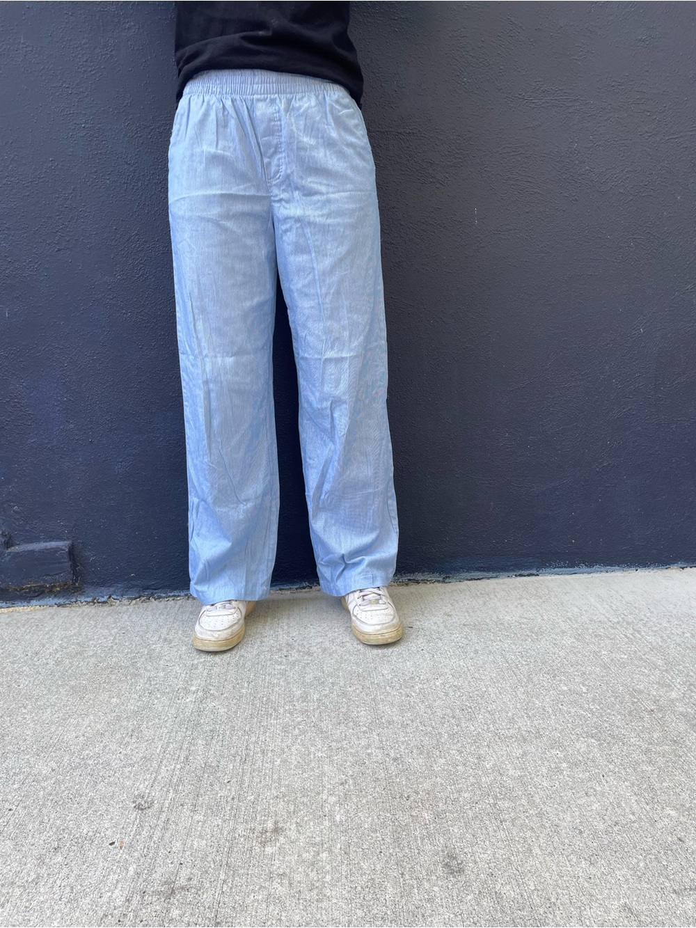 Blue and white Cotton On striped linen pants size US 4 - Picture 1 of 7